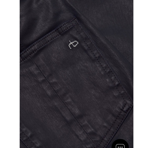 Rag & Bone navy high rise pull on skinny jeans - Picture 5 of 9